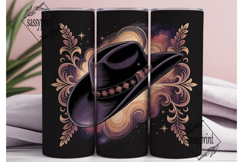 Cosmic Cowboy 20oz Tumbler Wrap Sublimation sassyprint 
