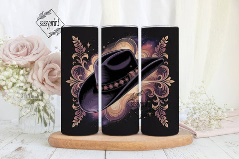 Cosmic Cowboy 20oz Tumbler Wrap Sublimation sassyprint 
