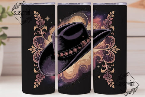 Cosmic Cowboy 20oz Tumbler Wrap Sublimation sassyprint 