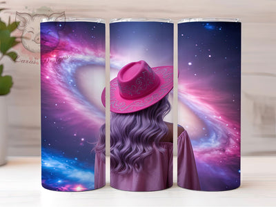 Cosmic Cowgirl 20oz Tumbler, Galaxy Starry Space Design, Space Vibes Sublimation, 20oz Tumbler PNG Wrap, Celestial Cup Wrap, Cosmic Sublimation Design, Digital Galaxy Cowgirl Wrap Sublimation Lara' s Designs 