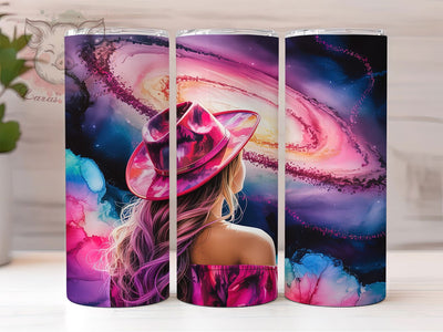 Cosmic Cowgirl 20oz Tumbler, Galaxy Starry Space Design, Space Vibes Sublimation, 20oz Tumbler PNG Wrap, Celestial Cup Wrap, Cosmic Sublimation Design, Digital Galaxy Cowgirl Wrap Sublimation Lara' s Designs 