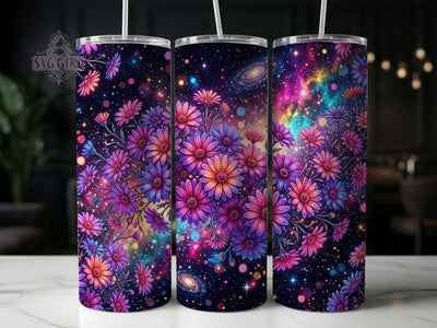 Cosmic Daisy Galaxy 20oz Tumbler, Cosmic Daisy, Daisy Galaxy, Daisy Tumbler, 20oz Tumbler, Cosmic Tumbler, Galaxy Tumbler, Tumbler Wrap Sublimation SvggirlplusArt 