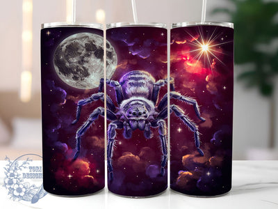 Cosmic Dream Spider 20oz Tumbler, Spider Design, Cosmic Style, Dream Theme, Sublimation Wrap, 20oz Tumbler, Mystical Aesthetic, Fantasy Pattern Sublimation ToriDesigns 