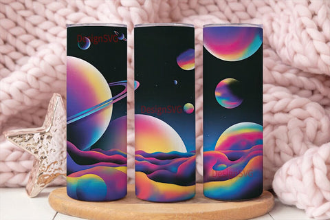 Cosmic Dreamscape 20oz Tumbler Wrap Sublimation DesignSVG 