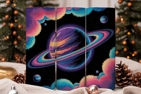 Cosmic Dreamscape 20oz Tumbler Wrap Sublimation DesignSVG 
