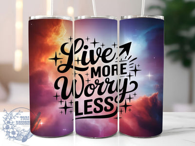 Cosmic Galaxy Mindful Inspiration Tumbler, Mindful Living Design, Galaxy Pattern Gift, Inspirational Tumbler, Cosmic Design Gift, Positive Message Gift, Universe Theme Present Sublimation ToriDesigns 