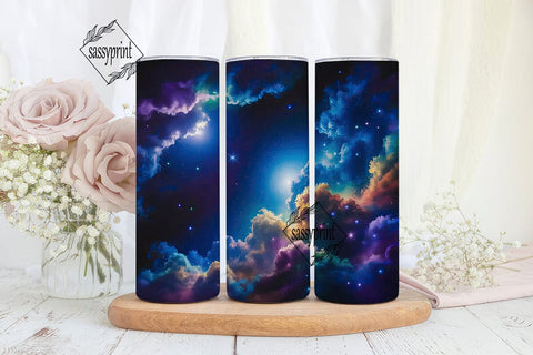 Cosmic Galaxy Nebula 20oz Tumbler Wrap Sublimation sassyprint 