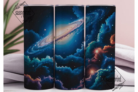 Cosmic Galaxy Nebula 20oz Tumbler Wrap Sublimation sassyprint 