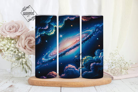 Cosmic Galaxy Nebula 20oz Tumbler Wrap Sublimation sassyprint 