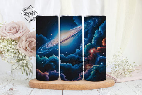 Cosmic Galaxy Nebula 20oz Tumbler Wrap Sublimation sassyprint 