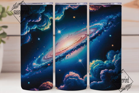 Cosmic Galaxy Nebula 20oz Tumbler Wrap Sublimation sassyprint 