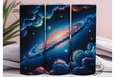 Cosmic Galaxy Nebula 20oz Tumbler Wrap Sublimation sassyprint 