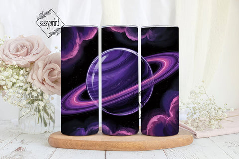 Cosmic Galaxy Planet 20oz Tumbler Wrap Sublimation sassyprint 