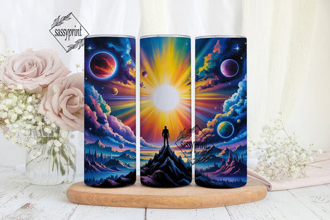 Cosmic Galaxy Sky 20oz Tumbler Wrap Sublimation sassyprint 