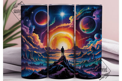 Cosmic Galaxy Sky 20oz Tumbler Wrap Sublimation sassyprint 