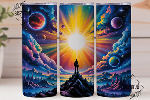 Cosmic Galaxy Sky 20oz Tumbler Wrap Sublimation sassyprint 