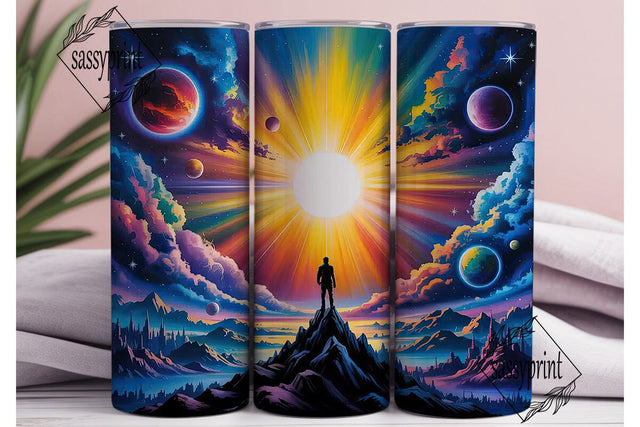 Cosmic Galaxy Sky 20oz Tumbler Wrap Sublimation sassyprint 