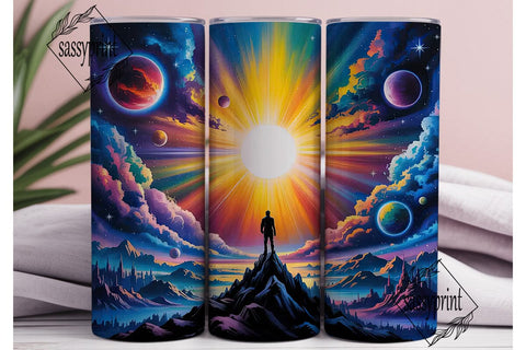 Cosmic Galaxy Sky 20oz Tumbler Wrap Sublimation sassyprint 