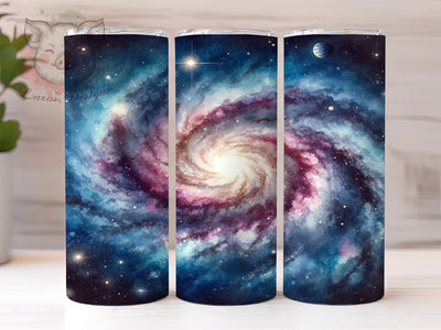 Cosmic Galaxy Stars 20oz Tumbler Png, Straight & Tapered Tumbler Png, Galaxy Stars Tumbler Png, Digital Download PNG Sublimation Lara' s Designs 