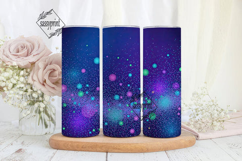 Cosmic Glitter Galaxy 20oz Tumbler Wrap Sublimation sassyprint 