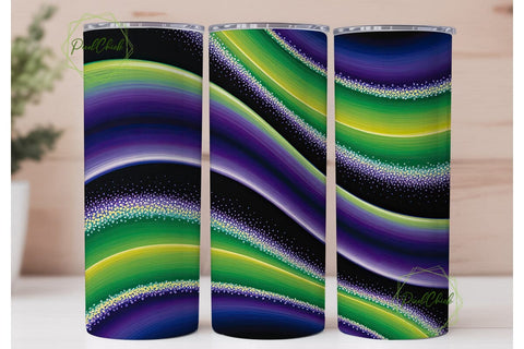 Cosmic Glitter Swirl 20oz Tumbler Wrap Sublimation PixelChick 