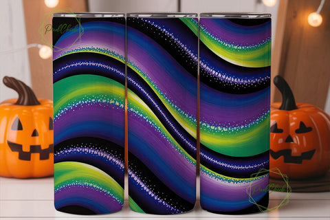 Cosmic Glitter Swirl 20oz Tumbler Wrap Sublimation PixelChick 