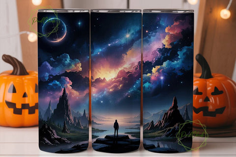 Cosmic Journey Nebula 20oz Tumbler Wrap Sublimation PixelChick 