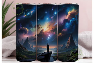 Cosmic Journey Nebula 20oz Tumbler Wrap Sublimation PixelChick 