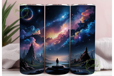 Cosmic Journey Nebula 20oz Tumbler Wrap Sublimation PixelChick 