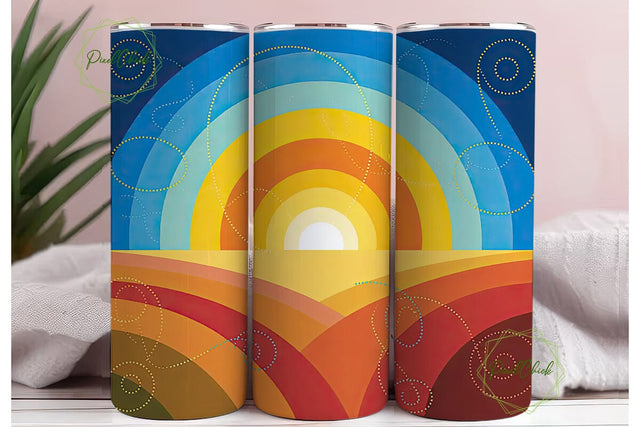Cosmic Landscape 20oz Tumbler Wrap Sublimation PixelChick 