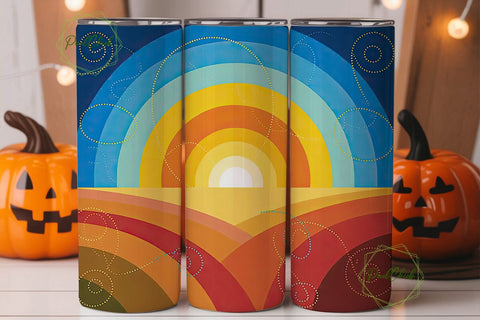 Cosmic Landscape 20oz Tumbler Wrap Sublimation PixelChick 