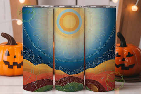 Cosmic Landscape 20oz Tumbler Wrap Sublimation PixelChick 