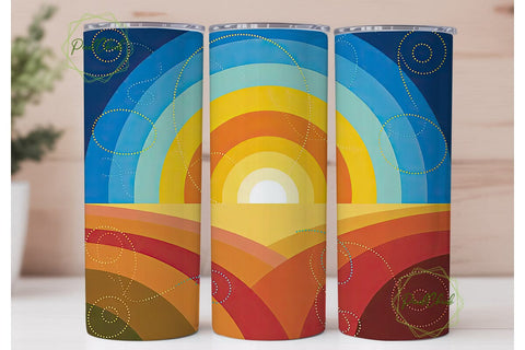 Cosmic Landscape 20oz Tumbler Wrap Sublimation PixelChick 