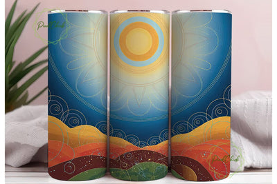 Cosmic Landscape 20oz Tumbler Wrap Sublimation PixelChick 
