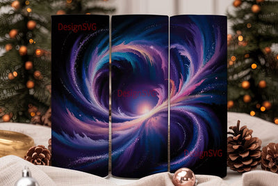 Cosmic Nebula 20oz Tumbler Wrap Sublimation DesignSVG 