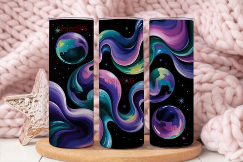 Cosmic Nebula 20oz Tumbler Wrap Sublimation DesignSVG 