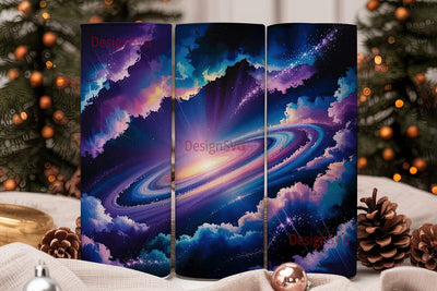 Cosmic Nebula 20oz Tumbler Wrap Sublimation DesignSVG 