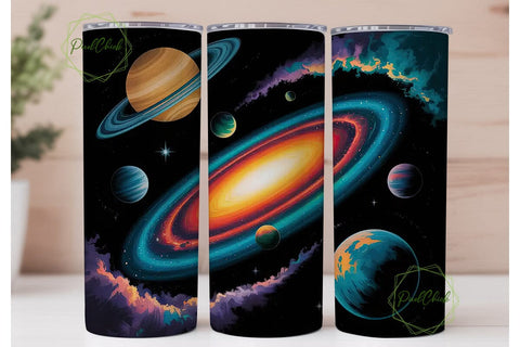 Cosmic Nebula 20oz Tumbler Wrap Sublimation PixelChick 