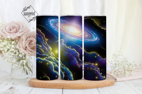 Cosmic Nebula Galaxy 20oz Tumbler Wrap Sublimation sassyprint 