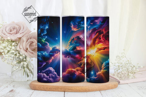 Cosmic Nebula Galaxy 20oz Tumbler Wrap Sublimation sassyprint 