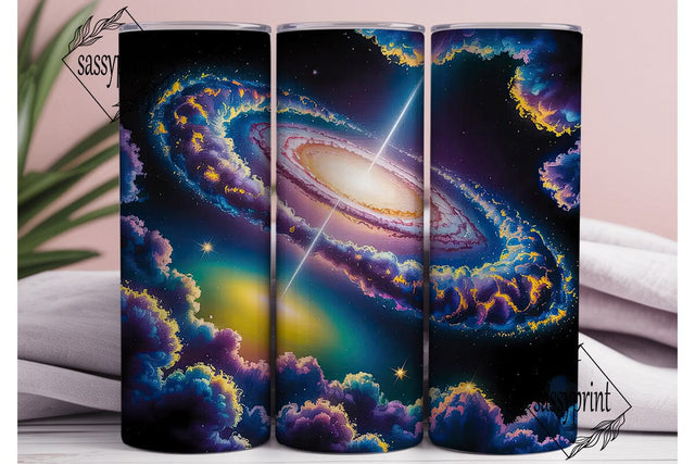 Cosmic Nebula Galaxy 20oz Tumbler Wrap Sublimation sassyprint 