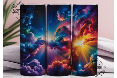 Cosmic Nebula Galaxy 20oz Tumbler Wrap Sublimation sassyprint 