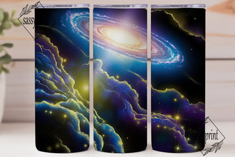 Cosmic Nebula Galaxy 20oz Tumbler Wrap Sublimation sassyprint 