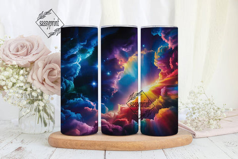 Cosmic Nebula Galaxy 20oz Tumbler Wrap Sublimation sassyprint 