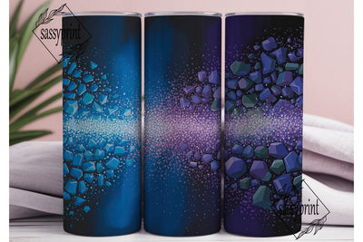 Cosmic Nebula Glitter 20oz Tumbler Wrap Sublimation sassyprint 
