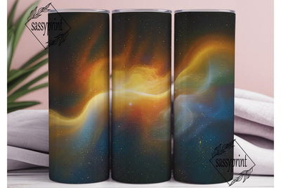 Cosmic Nebula Golden Galaxy 20oz Tumbler Sublimation sassyprint 