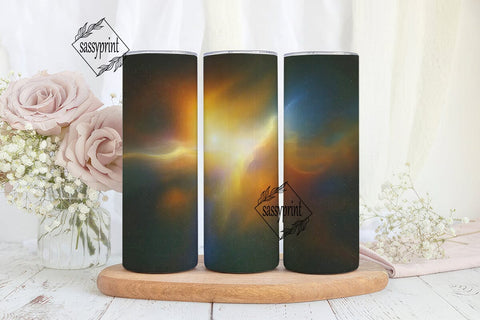 Cosmic Nebula Golden Galaxy 20oz Tumbler Sublimation sassyprint 