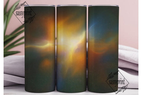 Cosmic Nebula Golden Galaxy 20oz Tumbler Sublimation sassyprint 