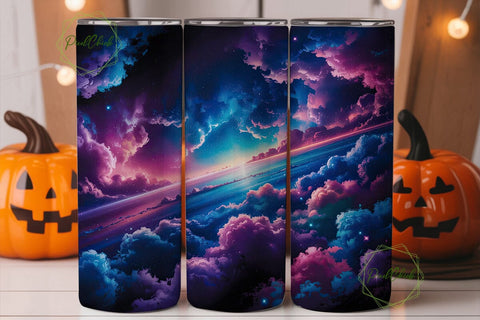 Cosmic Nebula Sky 20oz Tumbler Wrap Sublimation PixelChick 