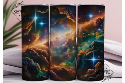 Cosmic Nebula Sky 20oz Tumbler Wrap Sublimation sassyprint 